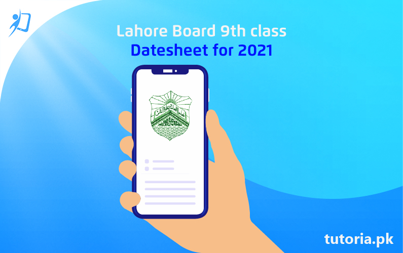 Lahore Board 9th Class Date Sheet 2021